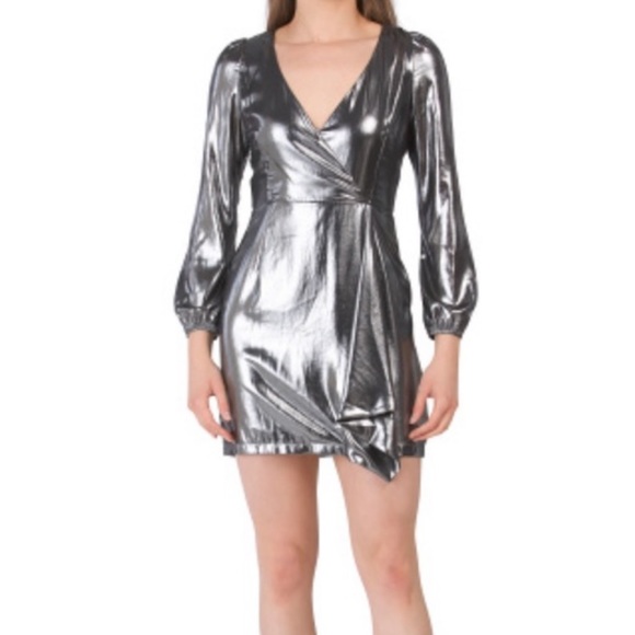 FRENCH CONNECTION METALLIC DRESS - Picture 1 of 3